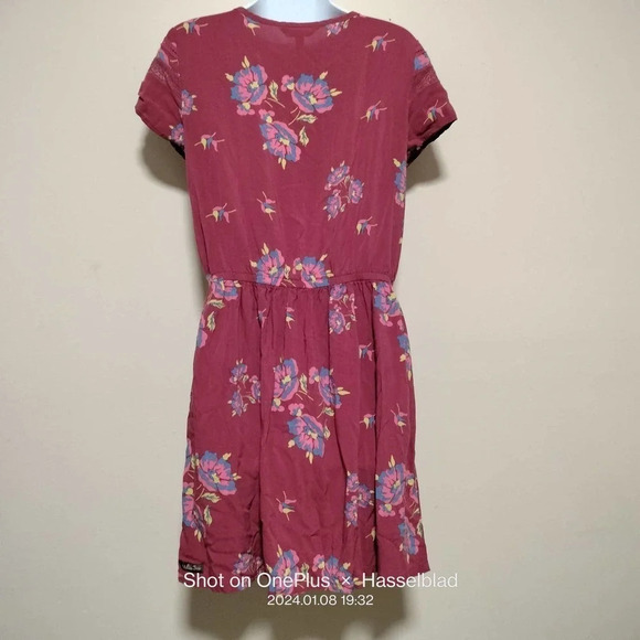 Matilda Jane ART CLASS Dress Women's MEDIUM Rayon Floral Make Believe - Picture 4 of 6